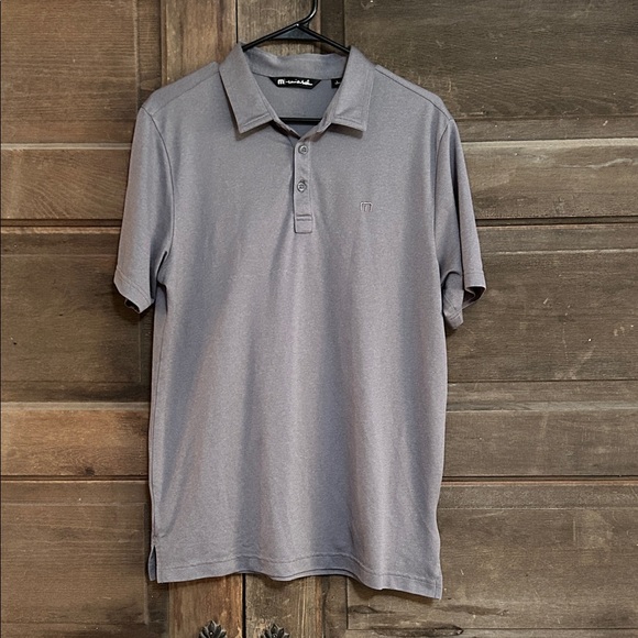 Travis Mathew Heathered Golf Polo Mens Large Gray - Picture 1 of 5